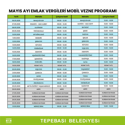 Mobil vezne listesi