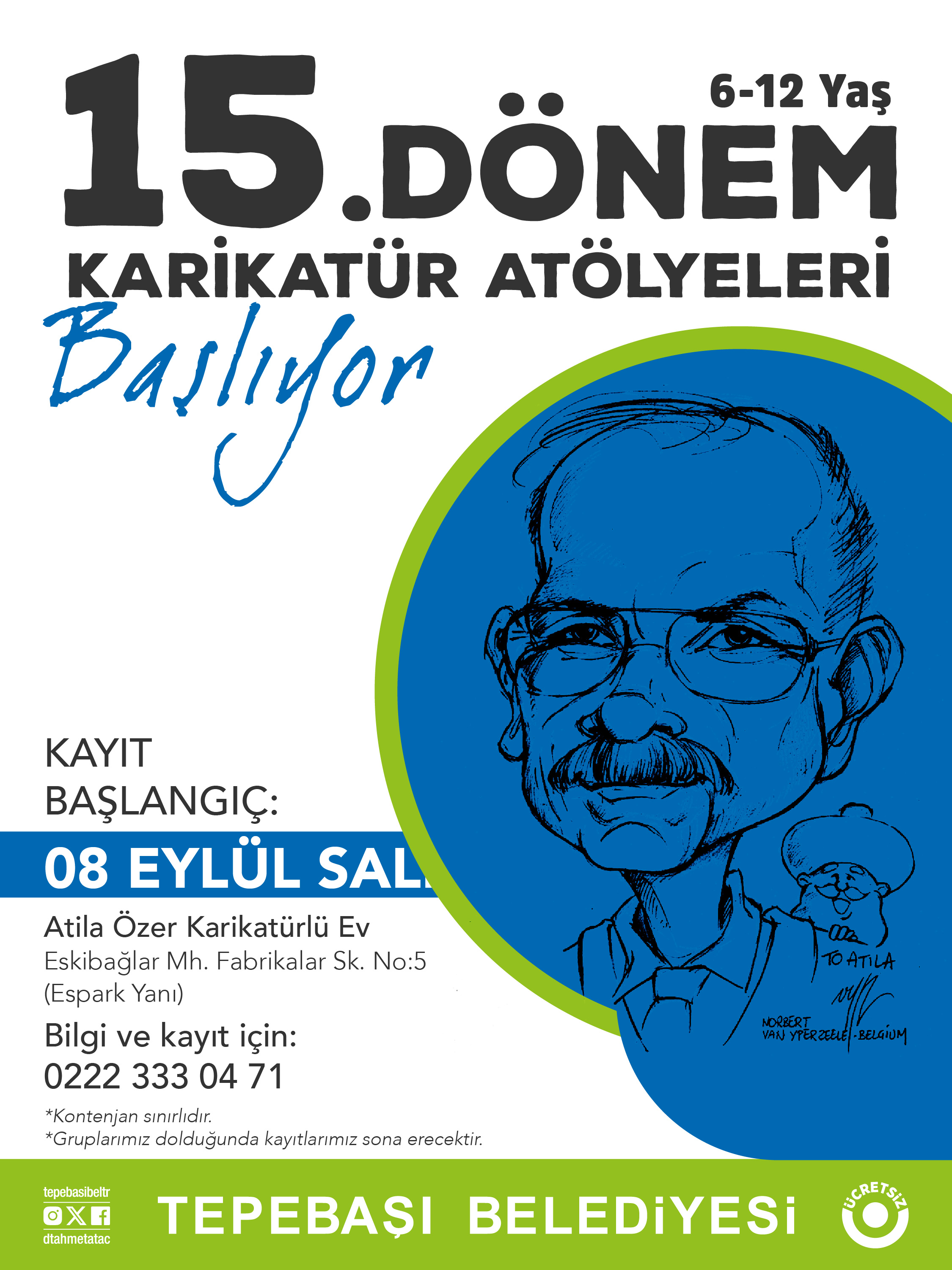 15. DÖNEM KARİKATÜR ATÖLYELERİ BAŞLIYOR