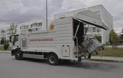 YENİ ÇÖP KONTEYNERİ YIKAMA VE DEZENFEKTE ARACI