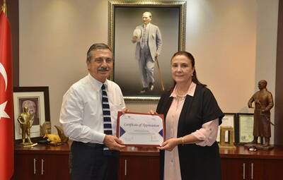 ASECU'DAN BAŞKAN ATAÇ'A TEŞEKKÜR BELGESİ