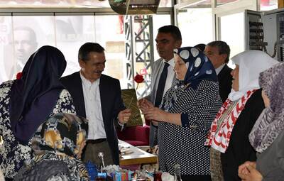 BAŞKAN ATAÇ ŞEHİT ANNELERİNİ AĞIRLADI