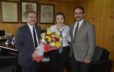 BAŞKAN ATAÇ MEZUN OLDUĞU OKULU ZİYARET ETTİ