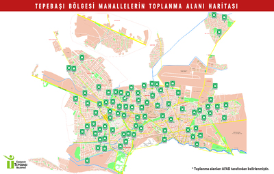 ACİL TOPLANMA ALANLARINA TABELA YERLEŞTİRİLDİ