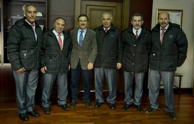 SAHA KOMİSERLERİNDEN BAŞKAN ATAÇ'A ZİYARET