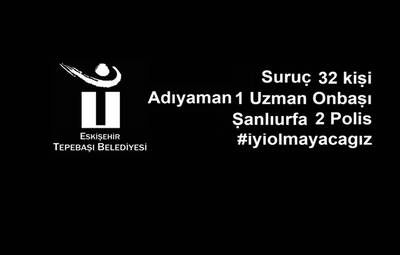 TEPEBAŞI BELEDİYESİ TÜRKİYE'NİN YASINA ORTAK OLDU