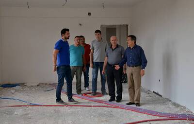 BAŞKAN ATAÇ YUNUSEMRE SPOR KOMPLEKSİ'Nİ TEFTİŞ ETTİ