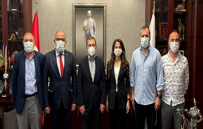 FUTBOL HAKEMLERİNDEN BAŞKAN ATAÇ'A ZİYARET