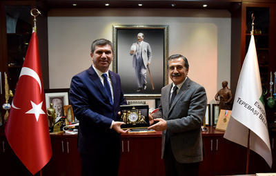 BAŞKAN ATAÇ BURDUR BELEDİYE BAŞKANI ERCENGİZ'İ AĞIRLADI