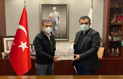 BAŞKAN DEMİR'DEN BAŞKAN ATAÇ'A ZİYARET
