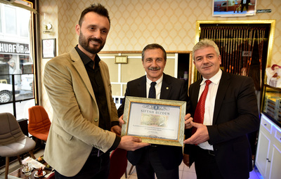 BAŞKAN ATAÇ İŞYERİ ZİYARETLERİNİ SÜRDÜRÜYOR