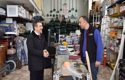 BAŞKAN ATAÇ'IN ESNAF ZİYARETLERİ SÜRÜYOR