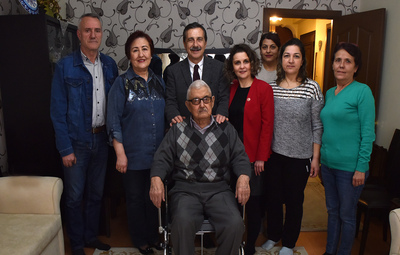 BAŞKAN ATAÇ HASTA ZİYARETLERİNİ SÜRDÜRÜYOR
