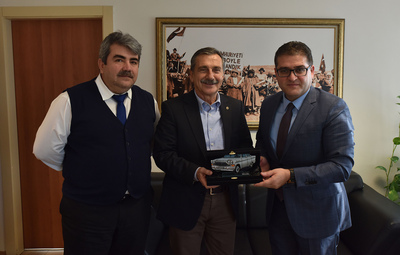 BAŞKAN ATAÇ ESGAZ'I ZİYARET ETTİ