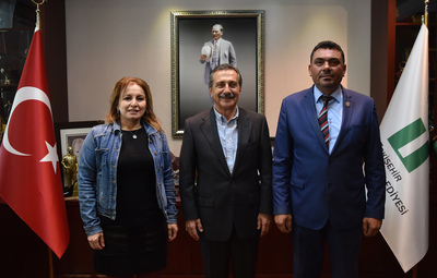 HACI ŞAHİN'DEN BAŞKAN ATAÇ'A ZİYARET