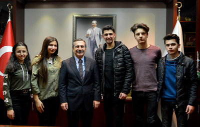 İL ÖĞRENCİ MECLİSİ BAŞKANI USLU'DAN ATAÇ'A ZİYARET
