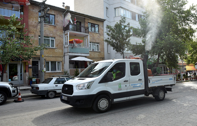TEPEBAŞI'NDA UÇKUN VE LARVA İLE MÜCADELE SÜRÜYOR