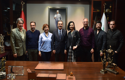 MESLEKTAŞLARINDAN BAŞKAN ATAÇ'A ZİYARET