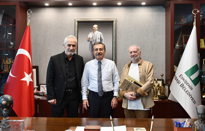 YÜCEL VE ZEYTİNLER'DEN BAŞKAN ATAÇ'A ZİYARET