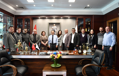 UZUN VE GÜLER'DEN BAŞKAN ATAÇ'A ZİYARET