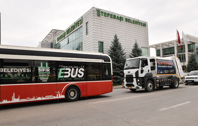 ELEKTRİKLİ ÇÖP KAMYONU TEST EDİLİYOR