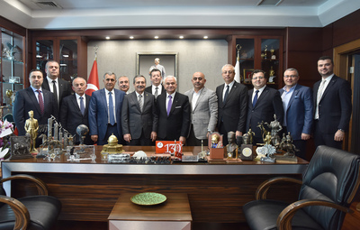 ETO BAŞKANI GÜLER'DEN BAŞKAN ATAÇ'A HAYIRLI OLSUN ZİYARETİ