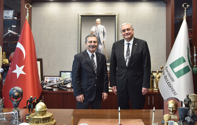 BAŞKAN BAKKALCIOĞLU'NDAN BAŞKAN ATAÇ'A ZİYARET