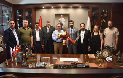 AKTAŞ'TAN BAŞKAN ATAÇ'A ZİYARET