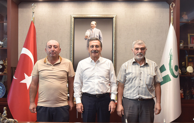 BAŞKAN ATAÇ DÖĞERLİ BAŞKANLARI AĞIRLADI