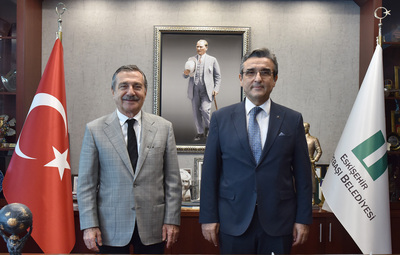 KAYMAKAM YÜCEL'DEN BAŞKAN ATAÇ'A ZİYARET