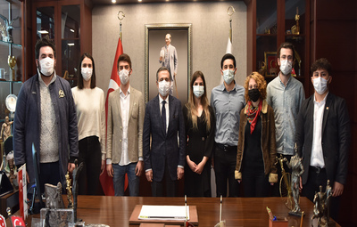 CHP TEPEBAŞI GENÇLİK KOLLARI BAŞKAN ATAÇ'I ZİYARET ETTİ