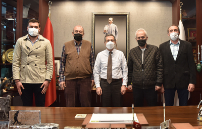 VETERAN SPOR KULÜBÜ DERNEĞİ'NDEN BAŞKAN ATAÇ'A ZİYARET