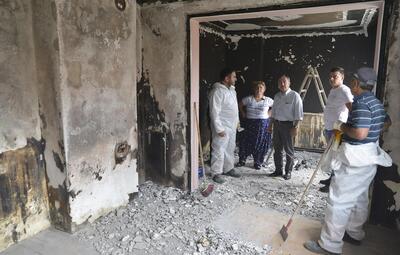 TEPEBAŞI'NDAN EVİ YANAN AİLEYE YARDIM ELİ