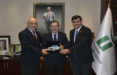 KASAP VE KAHVECİ'DEN BAŞKAN ATAÇ'A ZİYARET