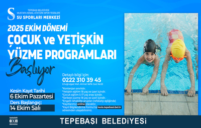 TEPEBAŞI'NDA YÜZME KAYITLARI BAŞLIYOR