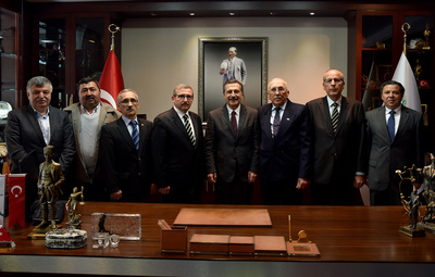 BAŞKAN ATAÇ'A TEBRİK ZİYARETLERİ SÜRÜYOR