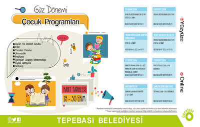 GÜZ DÖNEMİ ÇOCUK PROGRAMLARI BAŞLIYOR