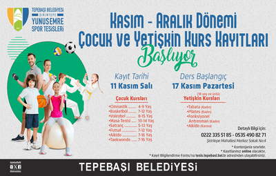 ÇOCUK VE YETİŞKİN KURSLARI İÇİN KAYITLAR BAŞLIYOR