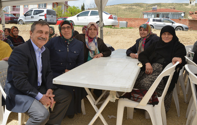 BAŞKAN ATAÇ, YUKARI SÖĞÜTÖNÜ, KESKİN VE GÜNDÜZLER'DE YAĞMUR DUALARINA KATILDI