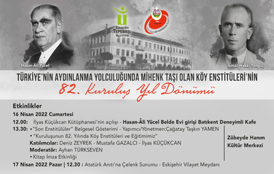 KÖY ENSTİTÜLERİ'NİN 82. YIL DÖNÜMÜ KUTLANACAK