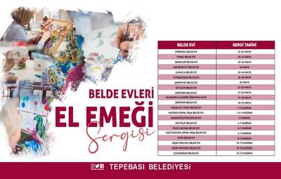 BELDE EVLERİ'NDE EL EMEĞİ SERGİSİ